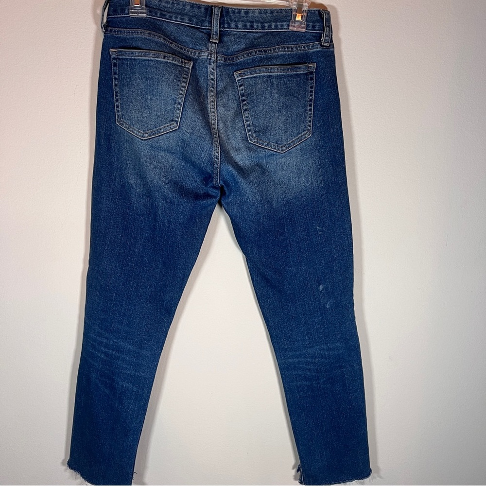 GAP real straight embellished jeans with raw hem - Picture 4 of 13